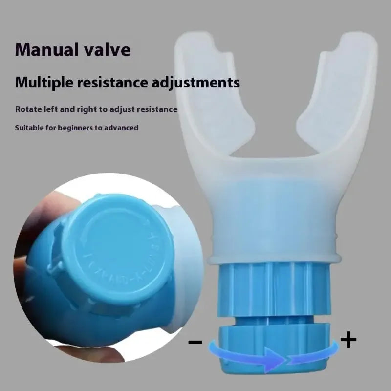 Breathing Trainer Lung Respirator Fitness Equipment Respiratory Silicone High Altitude Training Outdoor Expiratory Exercise Tool