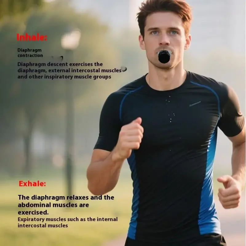 Breathing Trainer Lung Respirator Fitness Equipment Respiratory Silicone High Altitude Training Outdoor Expiratory Exercise Tool