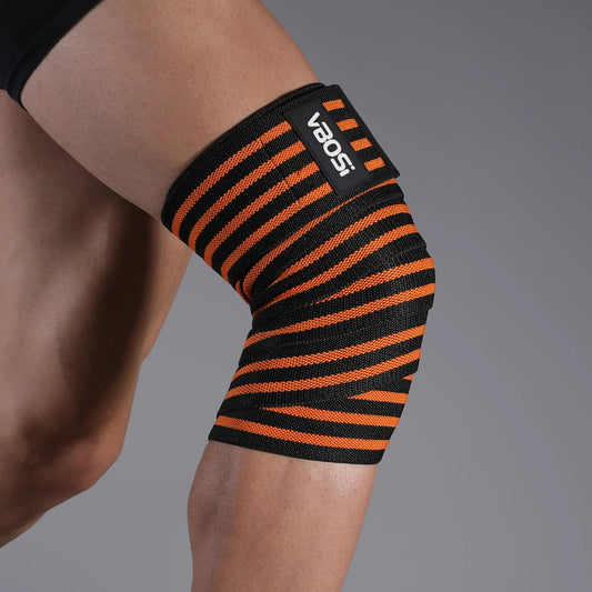 1 Pc Adjustable Elastic Knee Wraps Support for Weightlifting Kettlebell