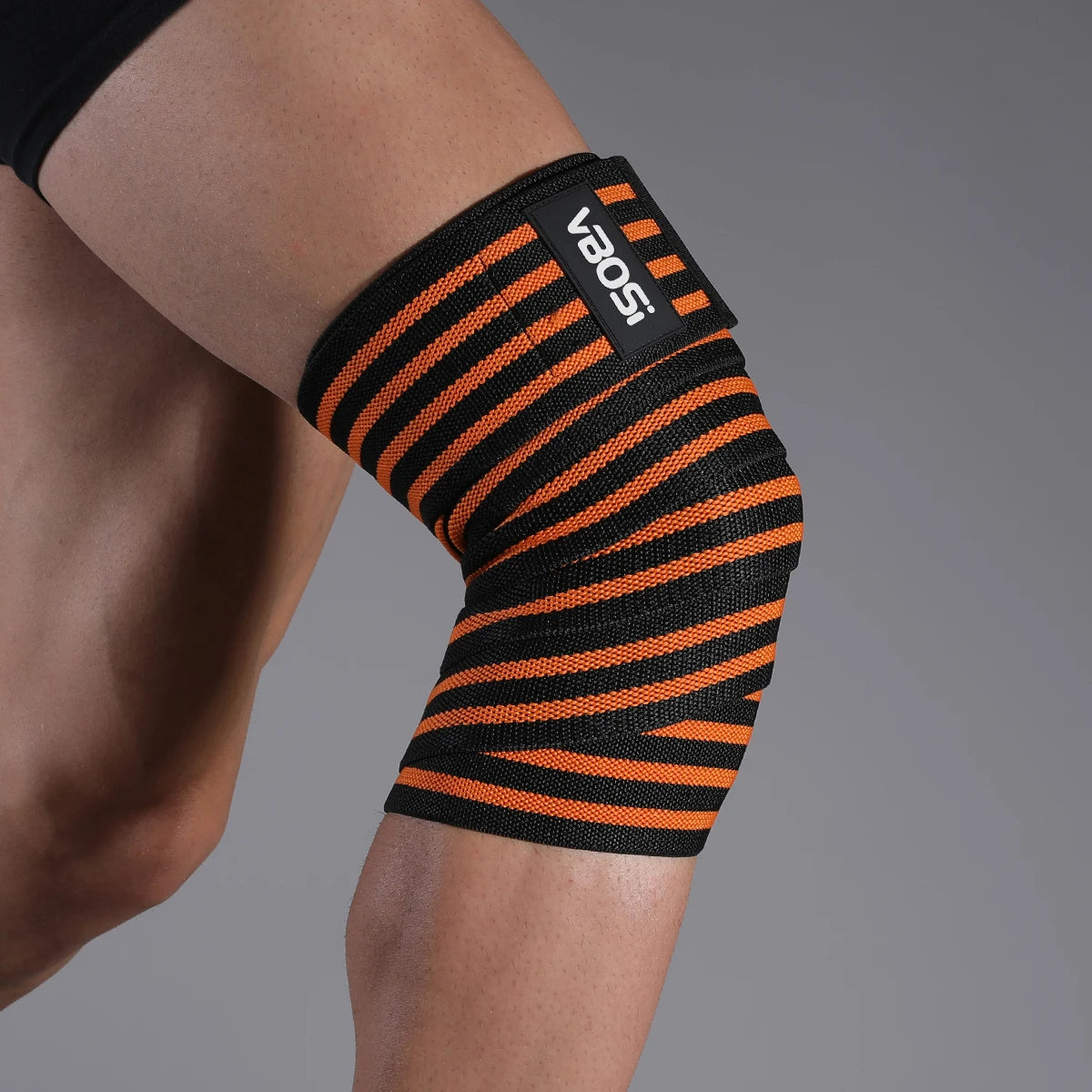 1 Pc Adjustable Elastic Knee Wraps Support for Weightlifting Kettlebell